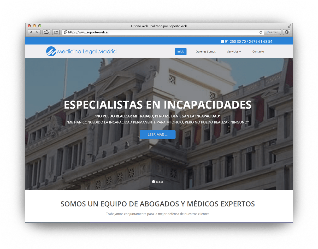 Diseño Web Medicina Legal